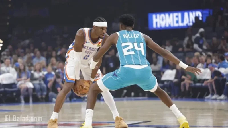 OKC Thunder Reveal Starting Lineup Against Hornets