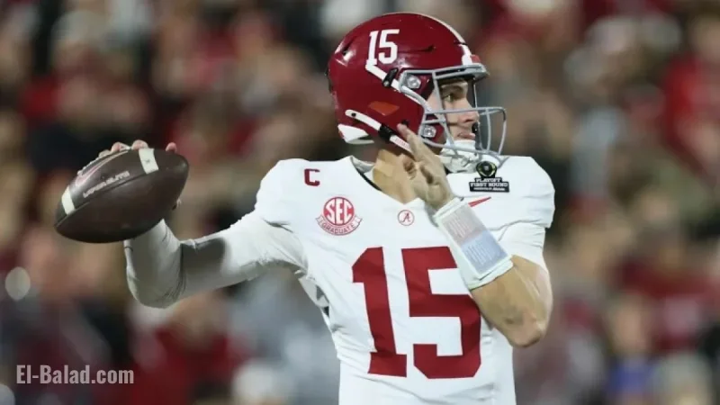 Alabama QB Ty Simpson Declares for 2026 NFL Draft