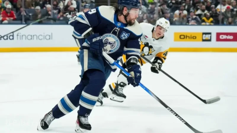 Columbus Blue Jackets Reveal Lineup for Game Against San Jose Sharks