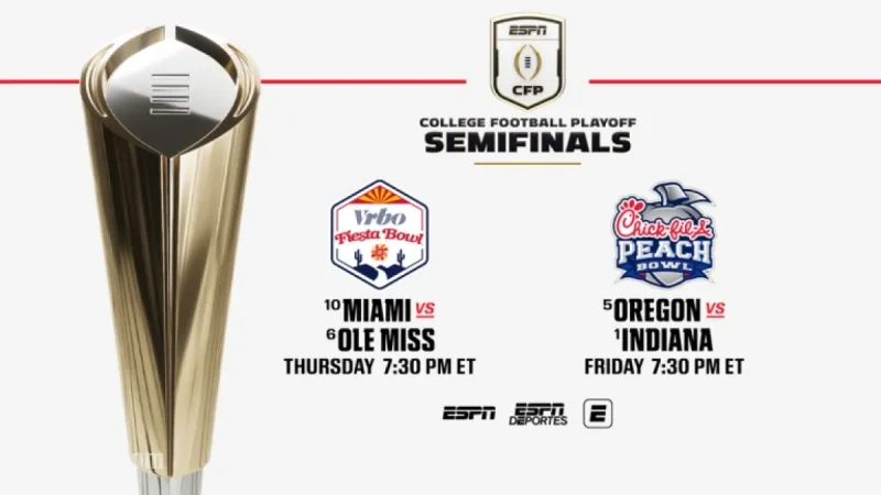 ESPN MegaCast Offers 20+ College Football Playoff Semifinals This Jan. 8-9