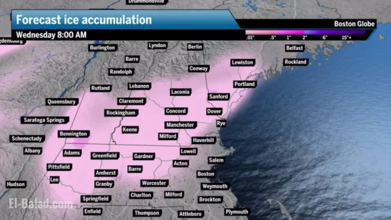 Icy Conditions Tonight May Disrupt Travel in Parts of Massachusetts