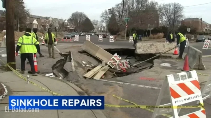 Philadelphia Sinkhole Cuts Water to 80 West Oak Lane Homes After Main Break