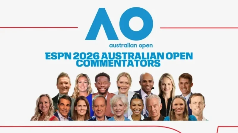 ESPN Unveils Talent Roster for 2026 Australian Open Broadcast
