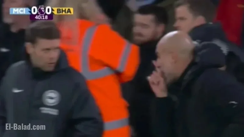Pep Guardiola Clashes with Fabian Hurzeler During Manchester City vs. Brighton Match