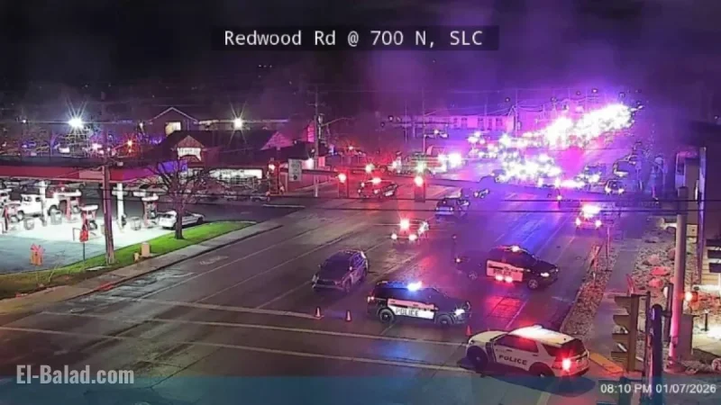 Police Respond to Major Incident on 600 North, Salt Lake City