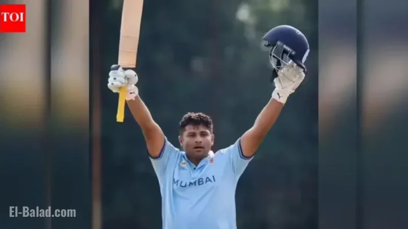 Sarfaraz Khan Sets Record With Fastest Fifty, Hits 30 in Over