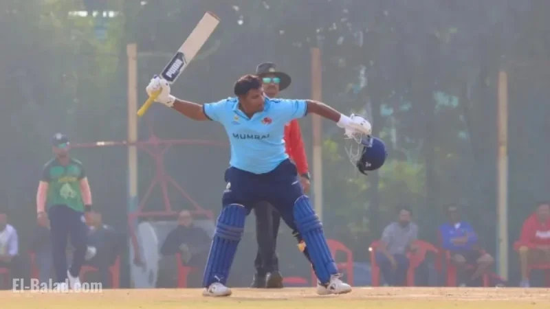 Sarfaraz Khan Sets Record with Fastest List A Half-Century by Indian