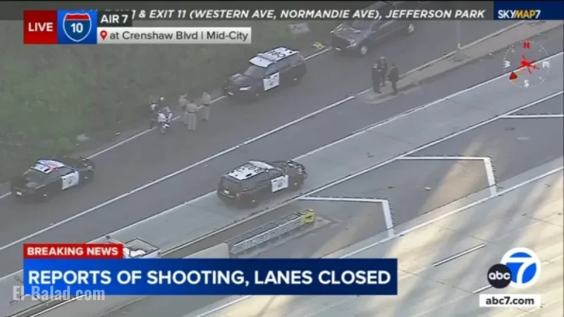 10 Freeway Shooting Closes Eastbound Lanes Near Downtown LA