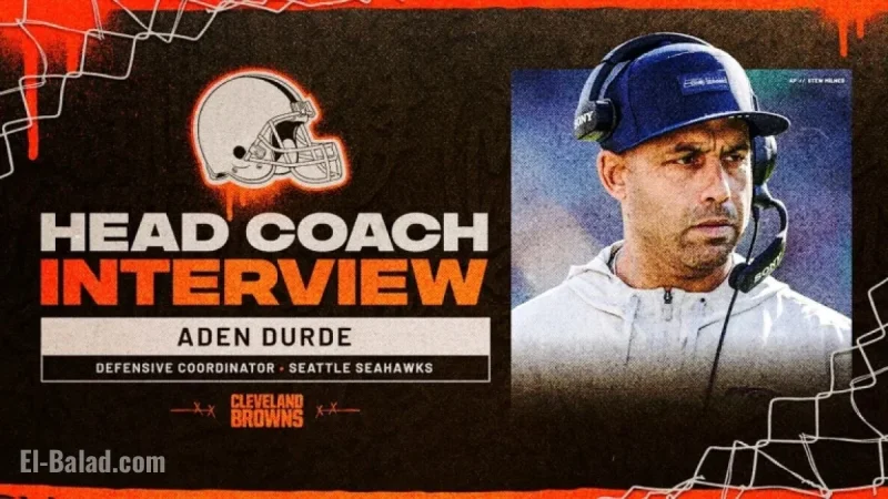 Browns Interview Seahawks’ Aden Durde for Head Coach Position