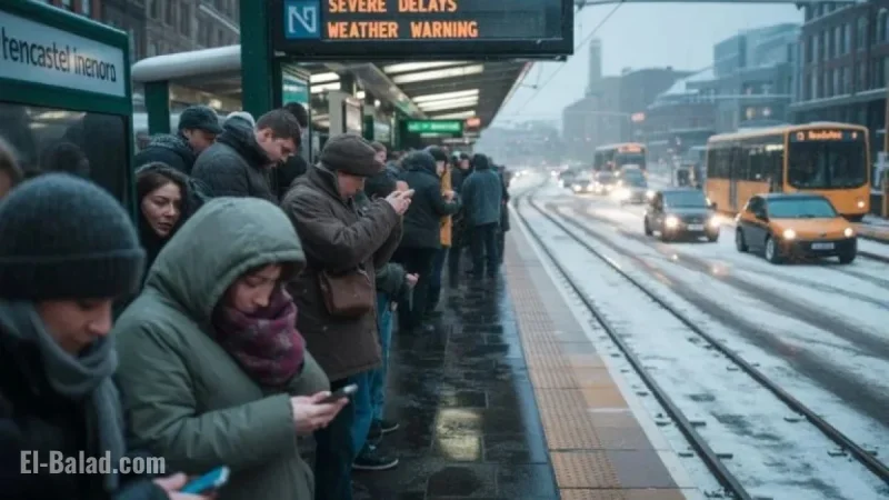 Freezing Weather Disrupts Metro and Train Travel in Newcastle and North East