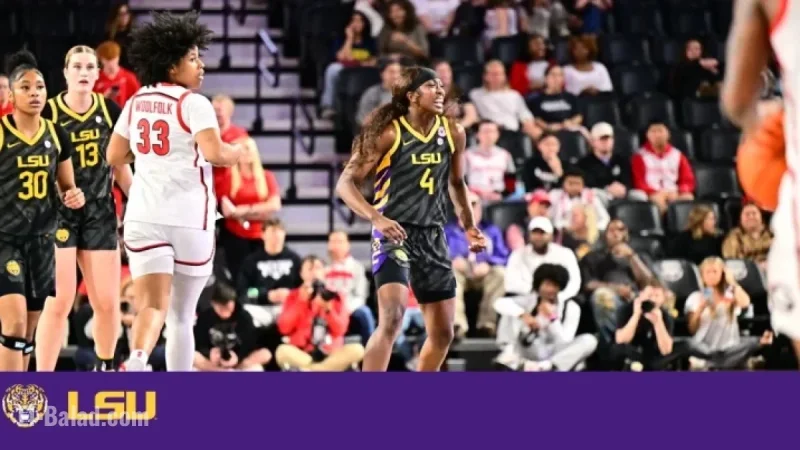LSU Women’s Basketball Secures First SEC Win with 80-59 Victory Over Georgia