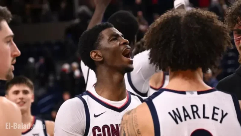 No. 8 Gonzaga and Santa Clara Clash in National WCC Showdown