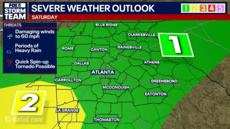 Metro Atlanta Braces for Severe Storm as Flood Watch Expands