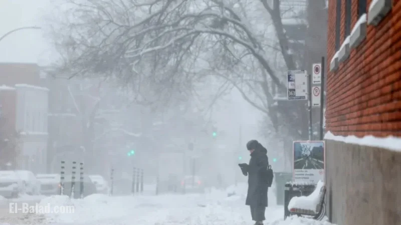 Thick Snowfall Expected in Southern Quebec