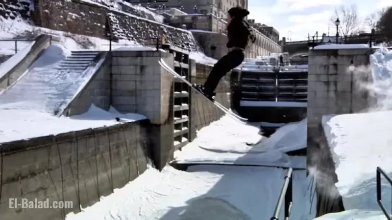 Daring Ski Jump Over Canal Locks Sparks Copycat Warnings
