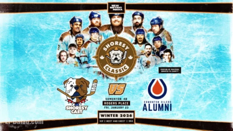 Edmonton Oilers Alumni Compete Against ‘Shoresy’ Cast at Rogers Place