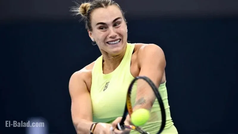 Sabalenka Advances to Brisbane Final Against Kostyuk in Australian Open Prep