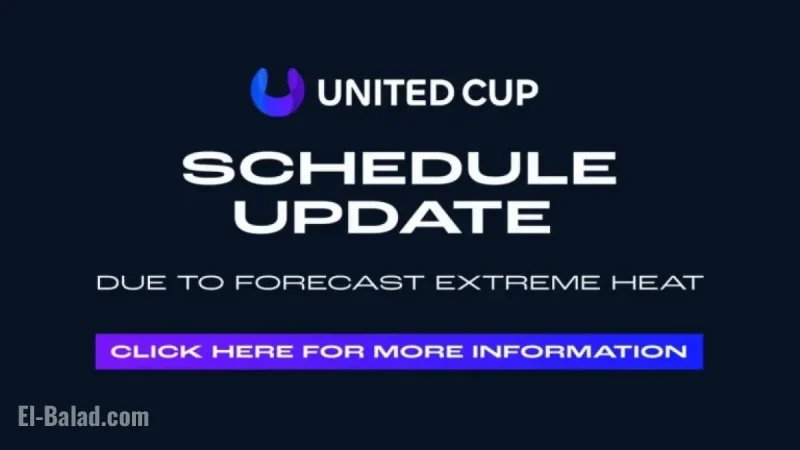 United Cup 2026: Saturday Schedule Revised for Tennis Fans