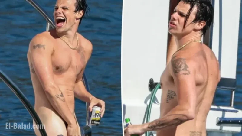 Yungblud Goes Nude at Exclusive Yacht Party