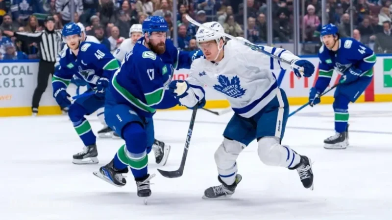Öhgren Promoted as Canucks Face Off Against Maple Leafs
