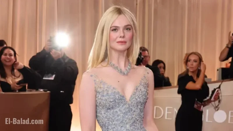 Elle Fanning Wows in Form-Fitting Dress at 2026 Golden Globes