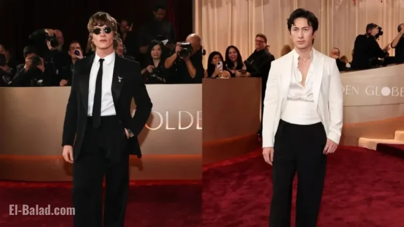 Hudson Williams, Connor Storrie Bring Charisma to 2026 Golden Globes