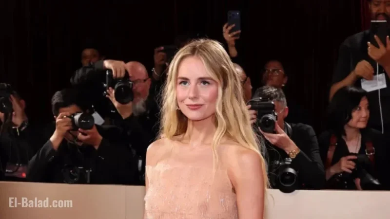 Justine Lupe Stuns in Nearly Nude Dress at 2026 Golden Globes