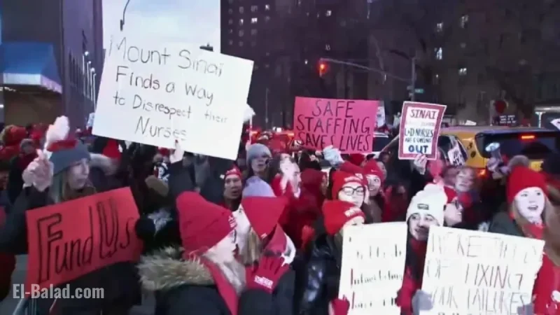 Thousands of NYC Union Nurses Strike at Hospitals