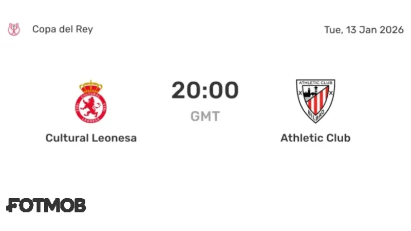 Cultural Leonesa vs Athletic Club: Live Scores, Predicted Lineups, Head-to-Head Stats