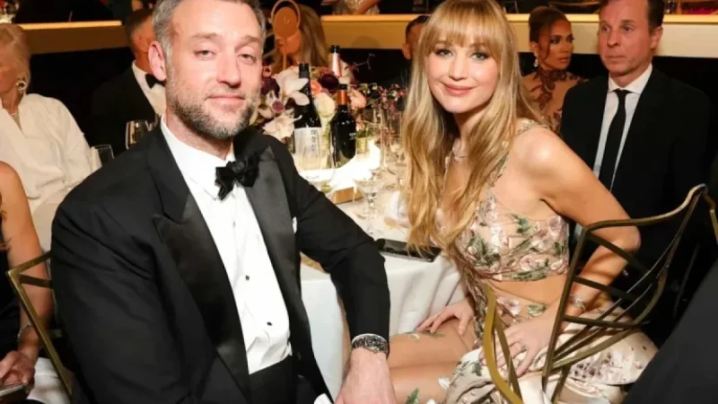 Jennifer Lawrence and Cooke Maroney Shine on 2026 Golden Globes Date Night