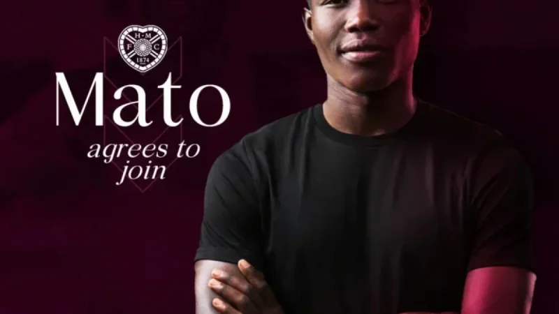 Rogers Mato Commits to Hearts for Summer Transfer