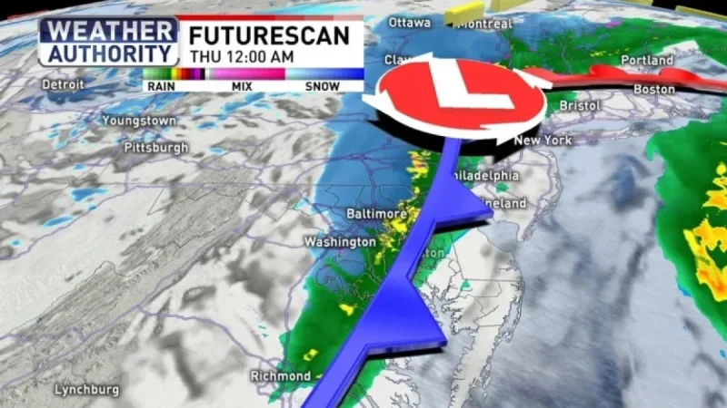 Upcoming Weather Brings Rain, Snow Burst, and Cold Temperatures