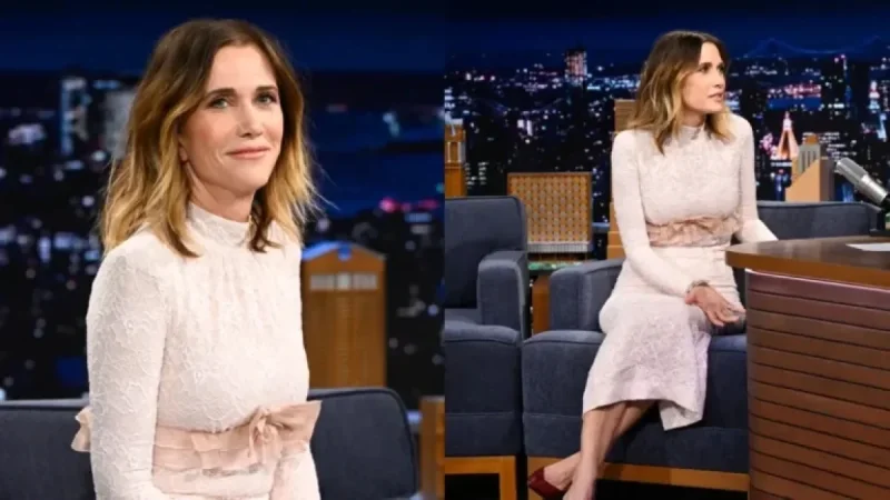 Kristen Wiig Shines in Alessandra Rich on ‘Jimmy Fallon’