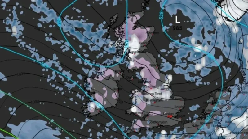 Major UK Blizzard Alert: Snow Maps Indicate Severe Storm This Month