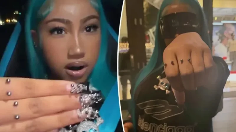 North West Defies Critics with New Second Finger Piercing