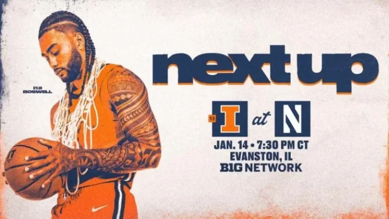 13th-Ranked Illini Face Northwestern Wednesday – University of Illinois Athletics