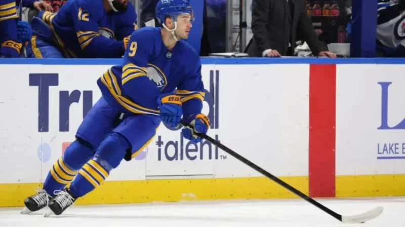 Josh Norris Exits Sabres vs. Flyers Game Due to Upper-Body Injury