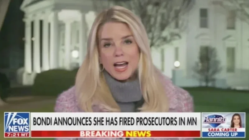 Pam Bondi Criticizes Prosecutors Quitting ICE Killing Investigation