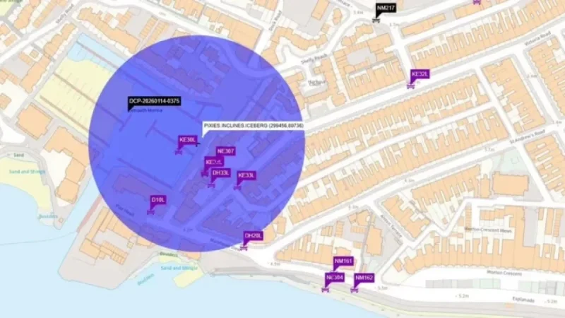 Police Map Reveals Exmouth Bomb Evacuation Zone During Door-to-Door Alerts