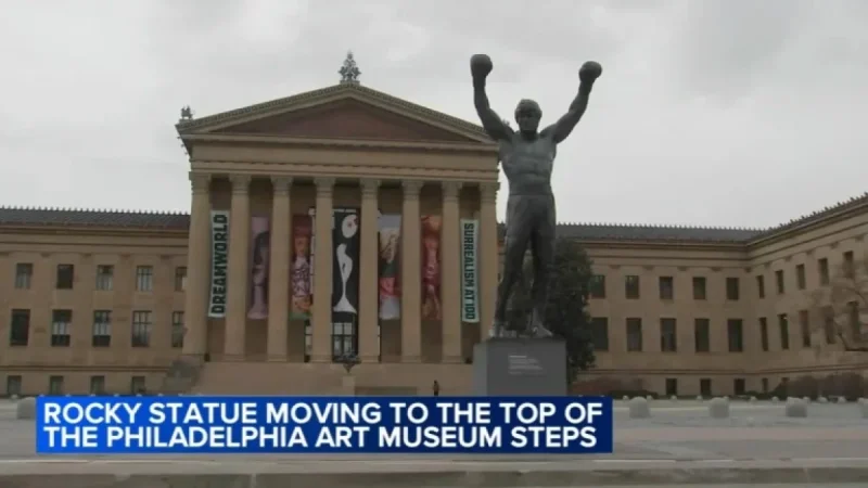 Rocky Statue Finds New Home Atop Philadelphia Art Museum Steps