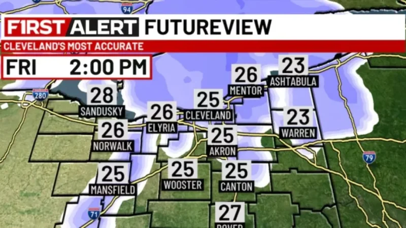 Lake-Effect Snow Tapers Tonight, Returns Friday: 19 First Alert Weather Day