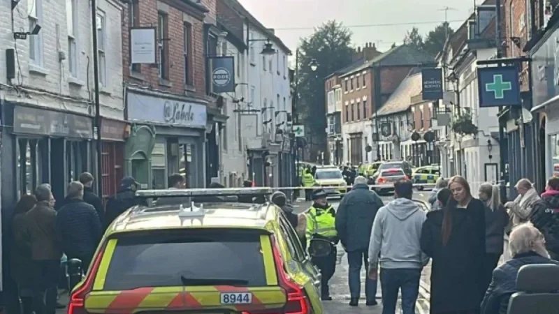 Police Close Town Road for Security Reasons