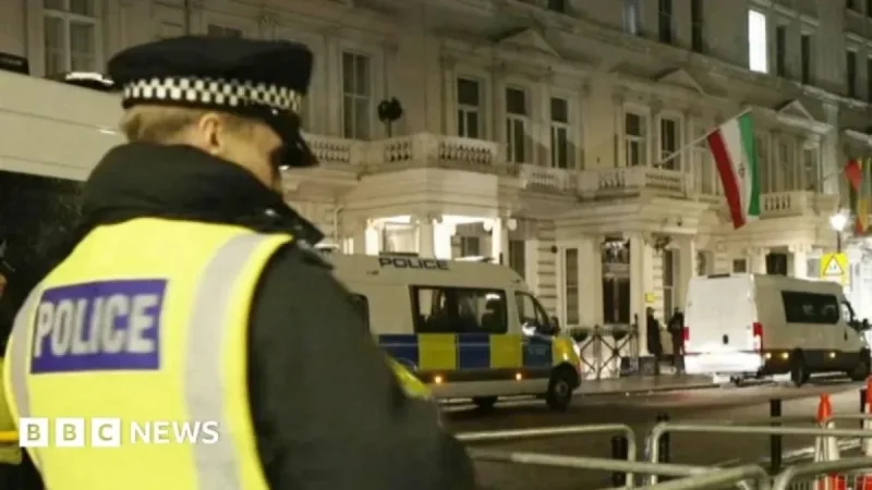 Iranian Embassy Protest Leads to Fourteen Arrests