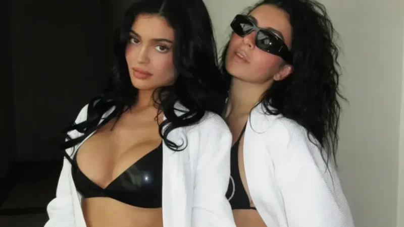 Kylie Jenner Stuns in Latex Bikini with Charli XCX