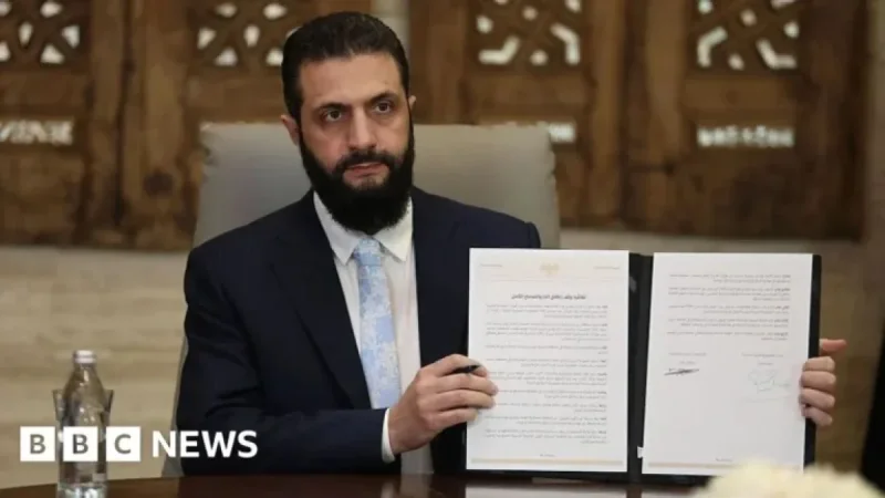 Syria and SDF Formally Agree on Ceasefire and Integration Accord