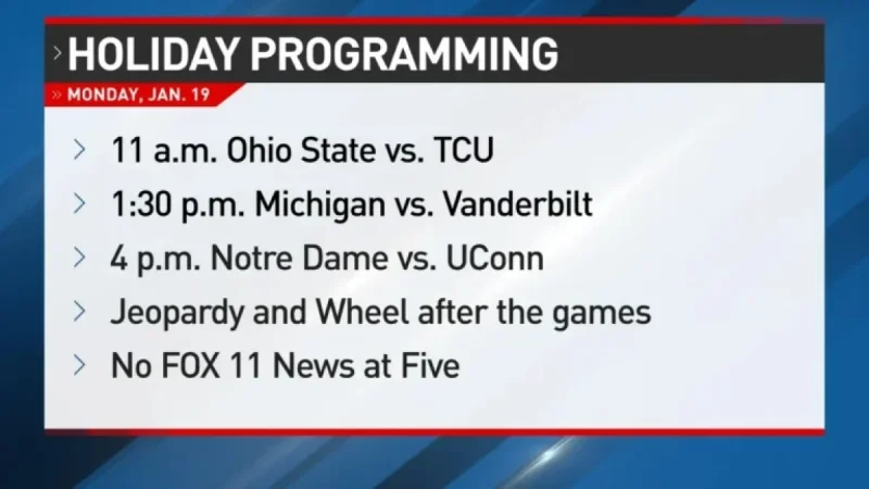 College Basketball Shines on MLK Day Afternoon on FOX 11