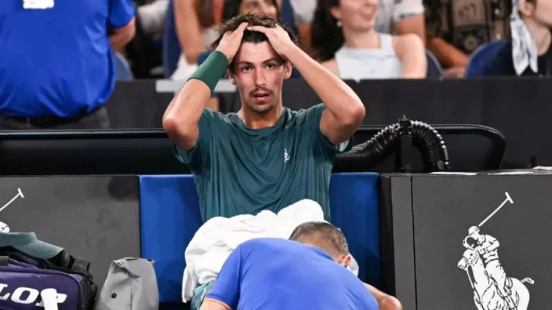 Injured Aussie Falters; Djokovic Nears Historic Milestone at Australian Open