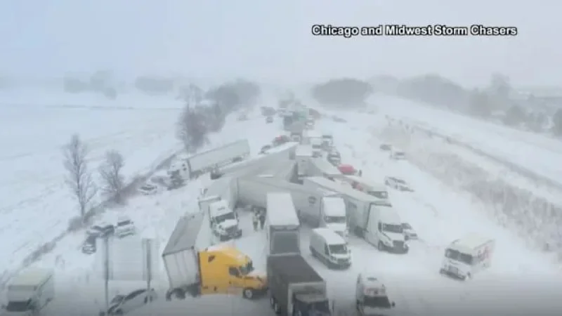Over 100 Cars in Michigan Highway Pileup; Stranded Drivers Evacuated