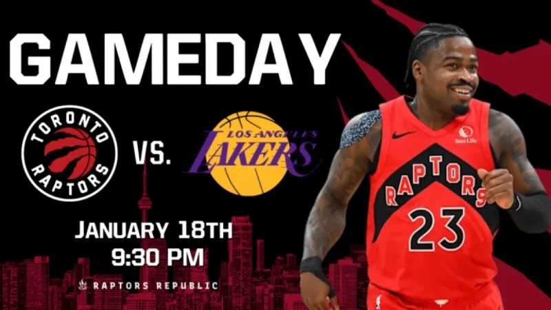 Raptors Face Lakers: NBA Showdown on January 18