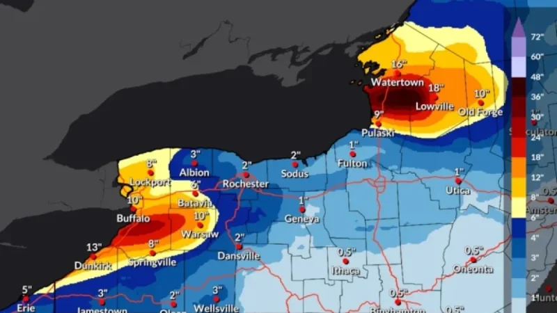 Tug Hill Prepares for Intense Winter Storm: 4 Inches Snowfall Per Hour